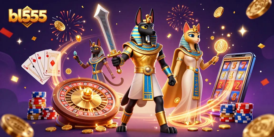 Experience thrilling moments at bl555 with ancient Egyptian themes in a vibrant casino adventure.