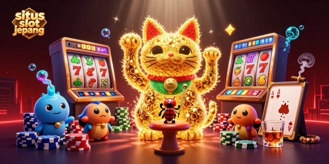 Engage with situs slot jepang's exciting gameplay featuring vibrant 3D characters and casino elements.