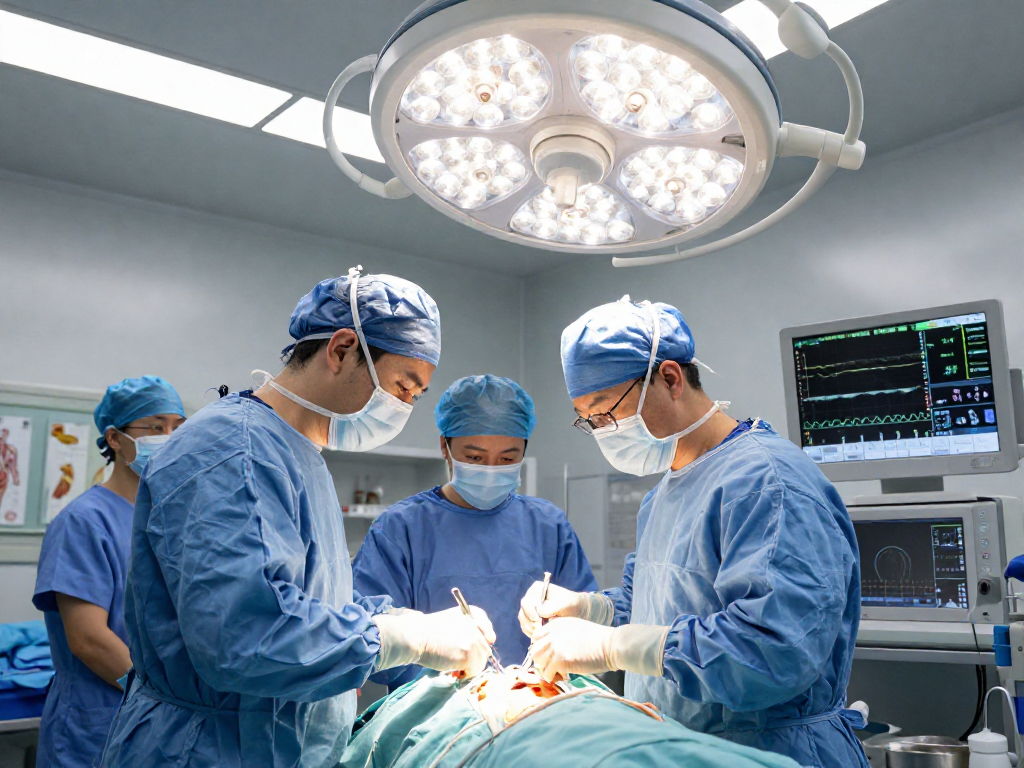 Bel kayması ameliyatı performed by skilled surgeon in advanced medical facility, highlighting precision in spinal surgery.