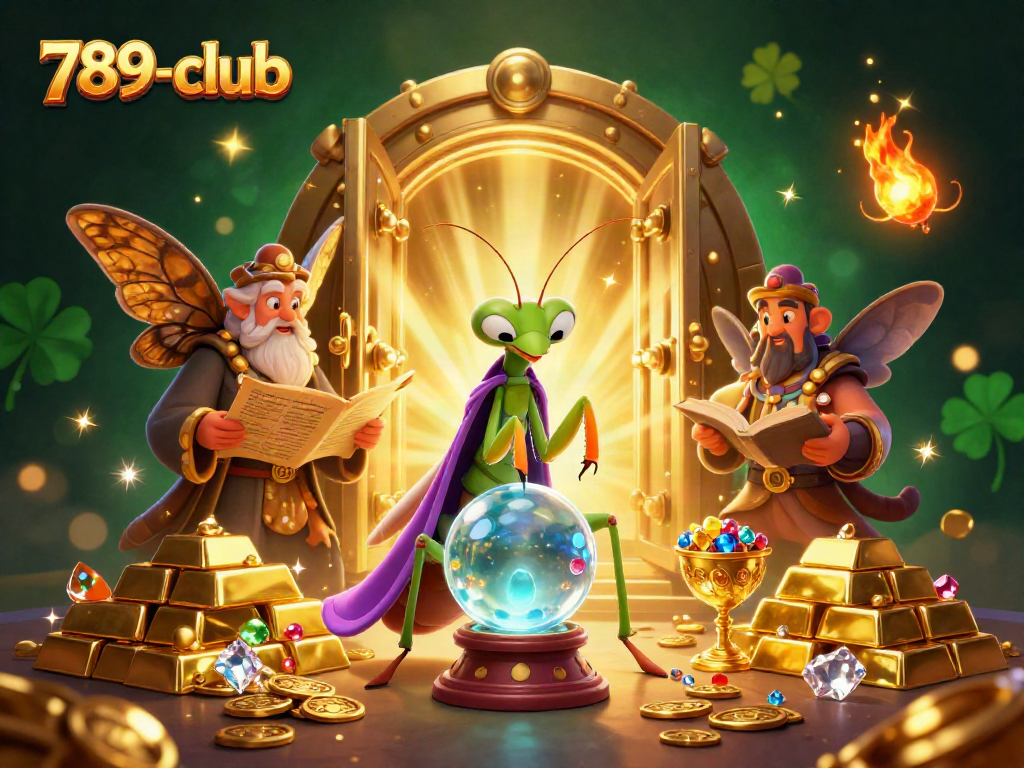 Experience enchanting gameplay at 789-club with mystical 3D fortune teller and vibrant treasures.