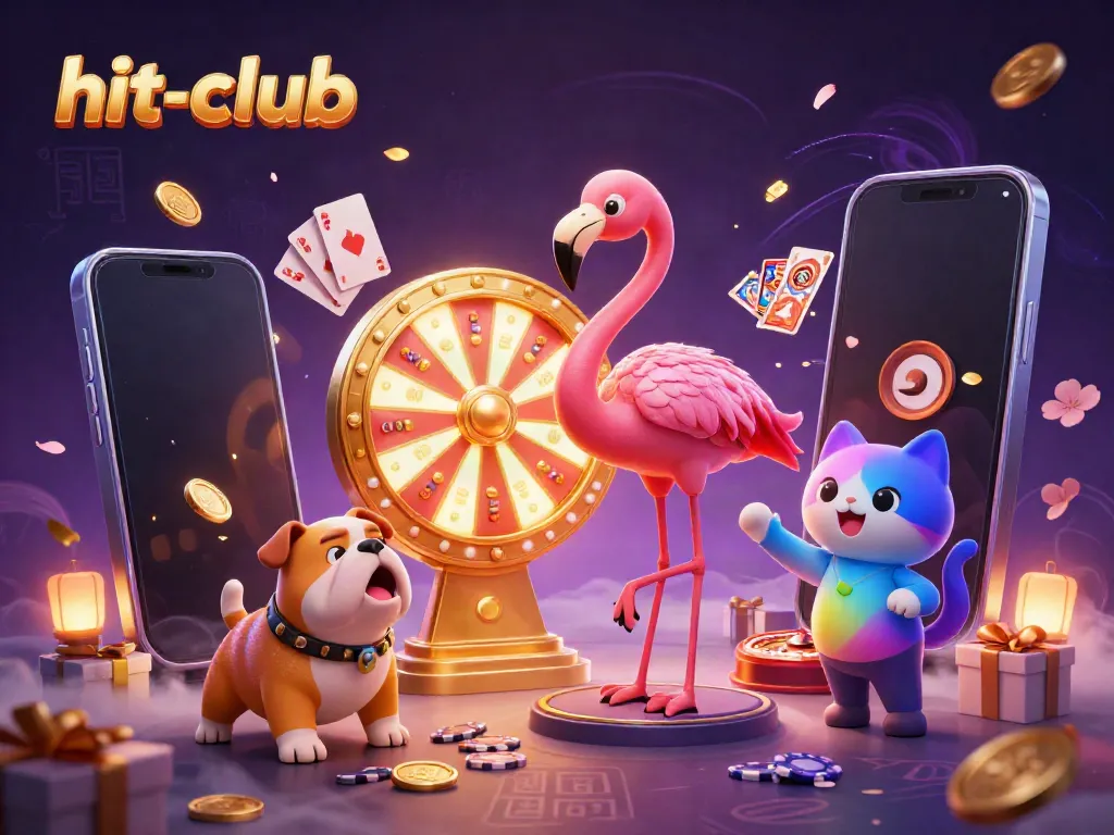 Join hit-club in thrilling gameplay with vibrant characters and dynamic casino elements.