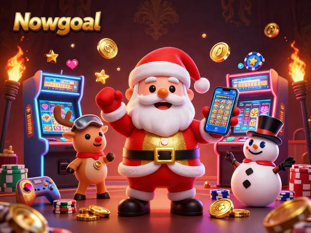 Get in on the action with Nowgoal's latest football scores, illustrated in a vibrant casino setting.