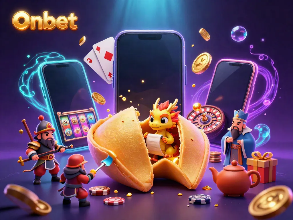 Play slots with Onbet as a fortune cookie unveils hidden treasures with dragon magic.