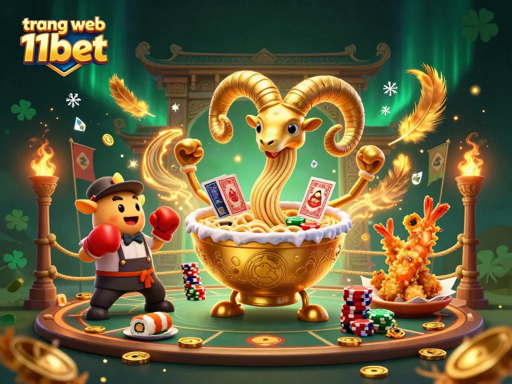 Experience excitement on trang web 11bet with vibrant 3D cartoon characters participating in casino games.