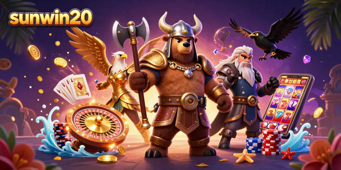Engage in thrilling gaming action at sunwin20 with delightful characters and dynamic casino elements.